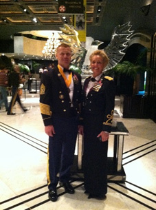 Terri shown with her husband CSM William Jordan